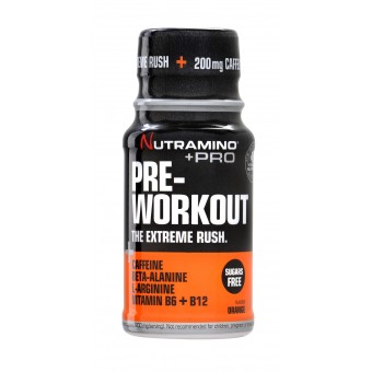 Nutramino +Pro Pre-Workout shot - 60ml - Doplněk stravy Nutramino +Pro Pre-Workout shot - 60ml - Doplněk stravy